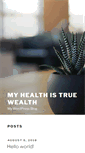 Mobile Screenshot of myhealthistruewealth.com